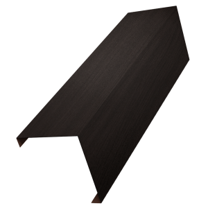 Декоративная накладка на столб универсальная угловая 80х80 для забора жалюзи 0,45 Print Elite Coffee Wood TwinColor (2м)