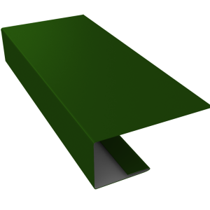 J-Профиль 18мм 0,45 PE с пленкой RAL 6002 лиственно-зеленый (2м)