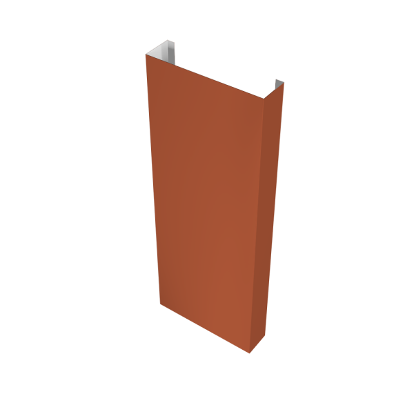 Полустолб для С8,С10 0,5 Satin с пленкой RAL 8004 терракота (L1,5)