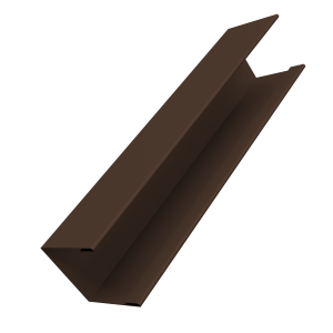 Крышка жалюзи Milan Slim 0,45 Drap TwinColor RAL 8017 шоколад (2,5м)