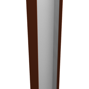 Крепежная планка верхняя Texas 0,5 Satin RAL 3009 оксидно-красный (2м)