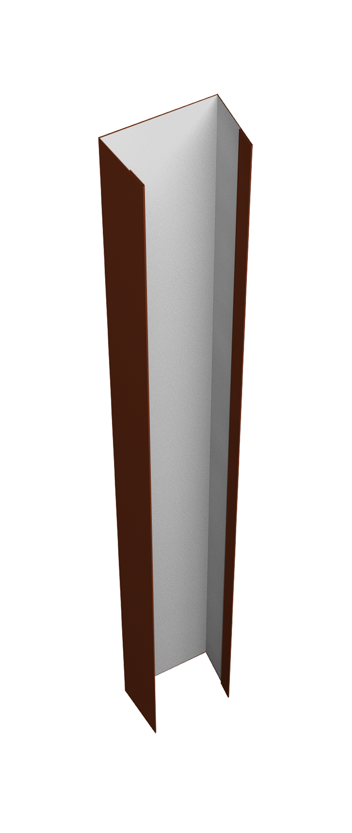 Крепежная планка верхняя Texas 0,5 Satin RAL 3009 оксидно-красный (2м)