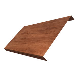 Ламель обратная 200 забора жалюзи Texas 0,45 Print Premium с пленкой Rowan Wood Intense FTC