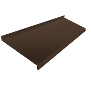 Отлив простой 200 0,5 PE с пленкой RAL 8017 шоколад (2м)