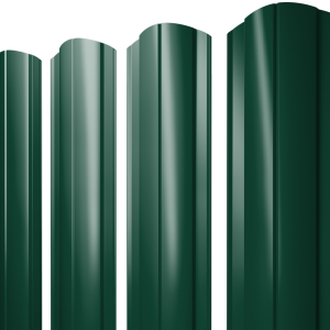 Штакетник Круглый фигурный 0,45 Drap TR RAL RAL 6005 зеленый мох