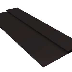 Планка стартовая Блок-Хаус new Grand Line 0,45 PE-Double с пленкой RAL 9005 черный (3м)