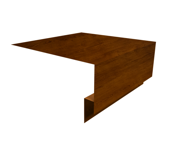 Планка околооконная сложная 250х75х18 (j-фаска) 0,4 Print Premium Golden Wood Intense FTC (3м)