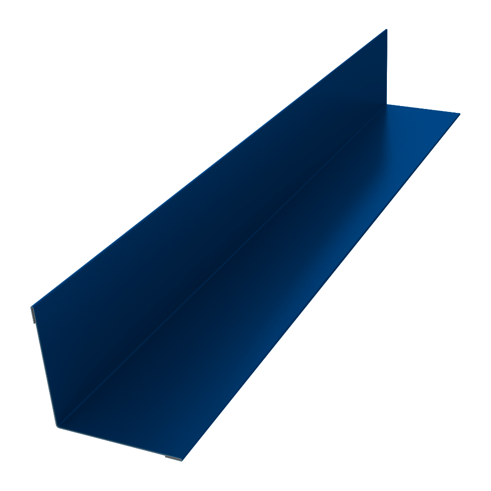 Угол внутренний 70х70 0,5 Satin с пленкой RAL 5005 сигнальный синий (3м)