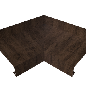 Угол отлива внутренний 50 0,45 Print-Double Premium с пленкой Antique Wood