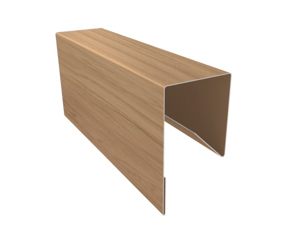 Планка П-образная заборная 17 0,45 Print Elite Honey Wood TwinColor (2,5м)