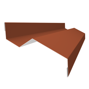 Планка примыкания внакладку 25х17х35х17 0,45 Drap TR RAL 8004 терракота (3м)