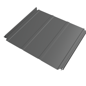 Кликфальц Double Pro Line Grand Line 0,5 Satin с пленкой на замках RAL 9006 бело-алюминиевый