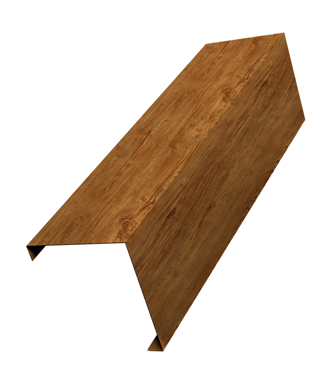 Декоративная накладка на столб универсальная угловая 80х80 для забора жалюзи 0,45 Print-double Elite Golden Wood (2,5м)