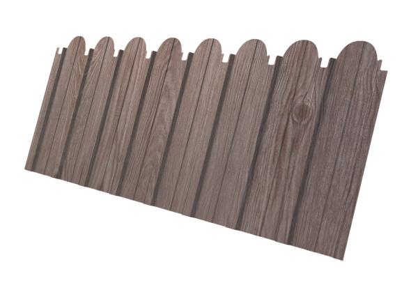 Профнастил C10A фигурный 0,45 Print Elite White Wood TwinColor