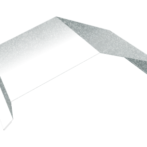 Парапетная крышка угольная 390мм 0,7 Zn (2,5м)