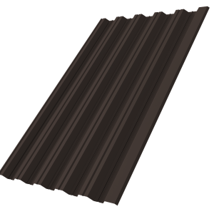 Профнастил НС35R 0,5 Satin Matt TX RR 32 темно-коричневый