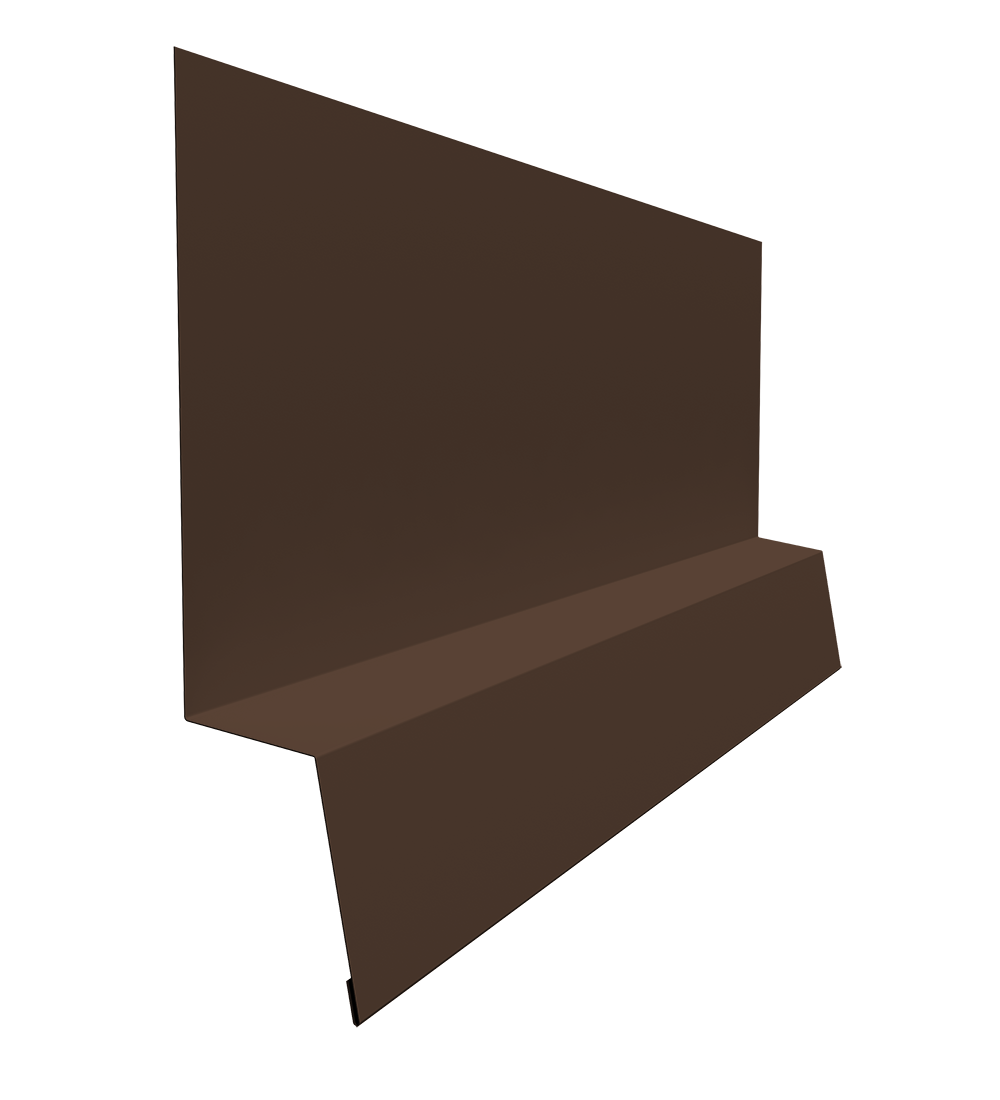 Планка начальная фальц 0,5 PurPro Matt 275 RAL 8017 шоколад (2м)