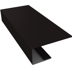 J-Профиль 18мм 0,45 Drap RAL 9005 черный (2м)