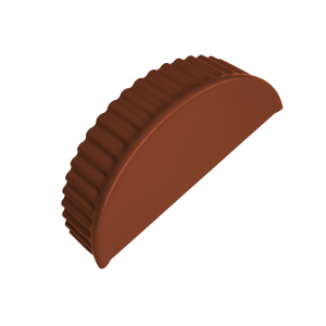 Заглушка малая торцевая 0,45 PE RAL 8004 терракота