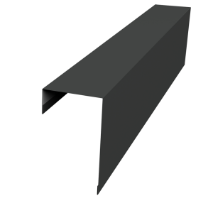 Планка торцевая фасадная фальц 65мм 0,45 Drap TR RAL 7016 антрацитово-серый (3м)