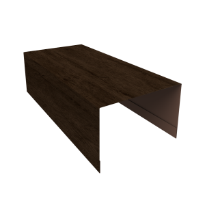 Крышка для забора из сайдинга (Блок-хаус new) 0,45 Print Elite Antique Wood TwinColor (3м)