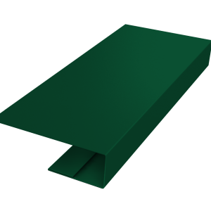 J-Профиль 12мм 0,45 PE-Double с пленкой RAL 6005 зеленый мох (2м)