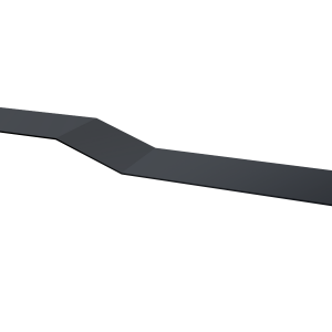 Планка крепежная фальц 0,4 PE-Double с пленкой RAL 7024 мокрый асфальт (2м)
