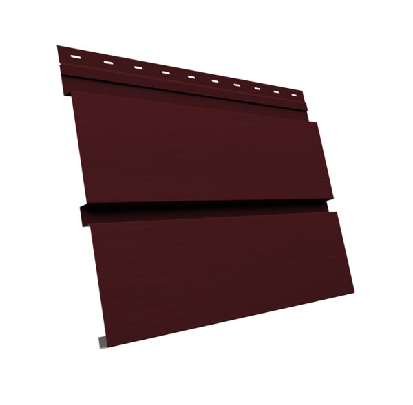 Квадро брус 3D 0,5 Satin Matt с пленкой RAL 3005 красное вино