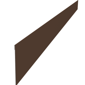 Ламель забора жалюзи Palermo 0,45 Drap TwinColor с пленкой RAL 8017 шоколад