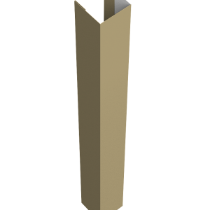 Стойка жалюзи Texas для монтажа с крепежным вкладышем 0,45 PE RAL 1014 слоновая кость (2,5м)