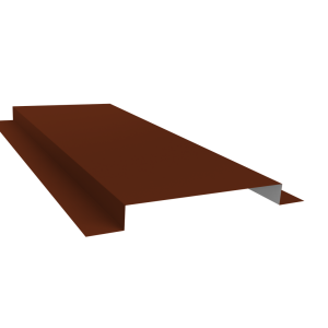 Планка кожуха сегментного 150 0,5 Satin с пленкой RAL 3009 оксидно-красный (1,5м)