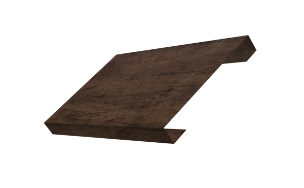 Ламель лицевая 150 забора жалюзи Texas 0,45 Print-Double Premium с пленкой Antique Wood