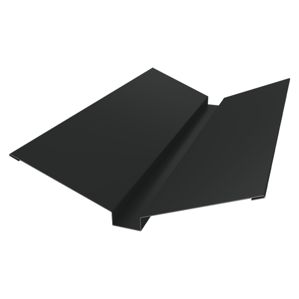 Планка ендовы верхней 115х30х115 0,5 Velur X RAL 7016 антрацитово-серый (2м)