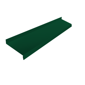 Отлив простой 100 0,45 Drap TR RAL 6005 зеленый мох (3м)