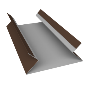 Планка угла внутреннего составная верхняя 0,5 Rooftop Бархат RAL 8017 шоколад (2м)