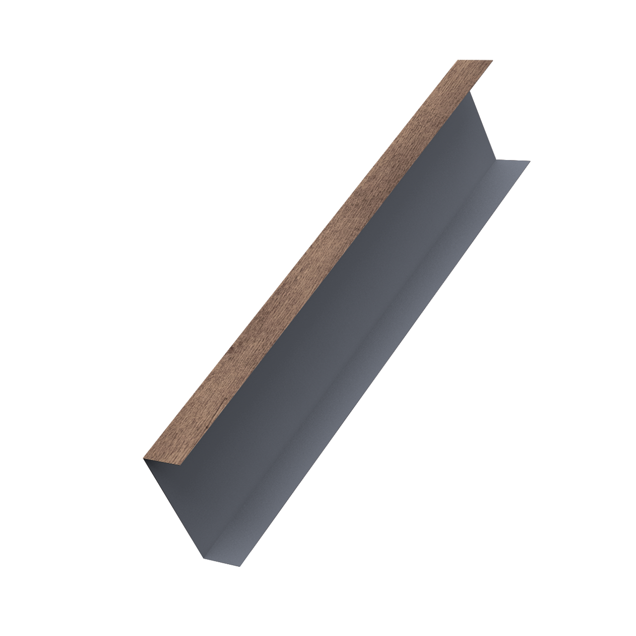 Декоративная накладка на столб универсальная 60х60 для забора жалюзи 0,45 Print Premium Almond Wood Fresh (2м)