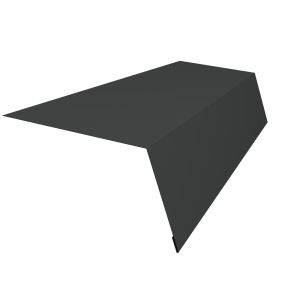 Планка карнизная для мягкой кровли 100х65 0,45 PE с пленкой RAL 7016 антрацитово-серый (2м)