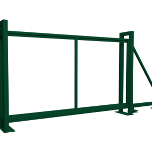 Ворота откатные Colority Zinc 2,03x3,5 RAL 6005