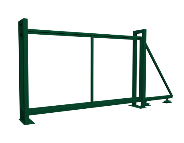 Ворота откатные Colority Zinc 2,03x3,5 RAL 6005