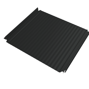 Кликфальц Double Pro Gofr Grand Line 0,5 PurLite Matt с пленкой на замках RAL 7016 антрацитово-серый