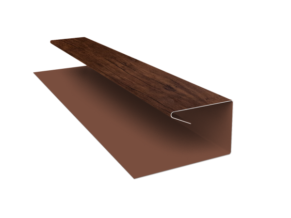 Планка П-образная завершающая сложная (КД) 0,45 Print Premium Cherry Wood Fresh TwinColor (2м)