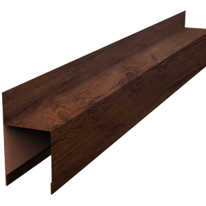 Планка опорная составная внешняя для забора жалюзи Palermo 0,45 Print Premium Cherry Wood Fresh TwinColor (2,5м)