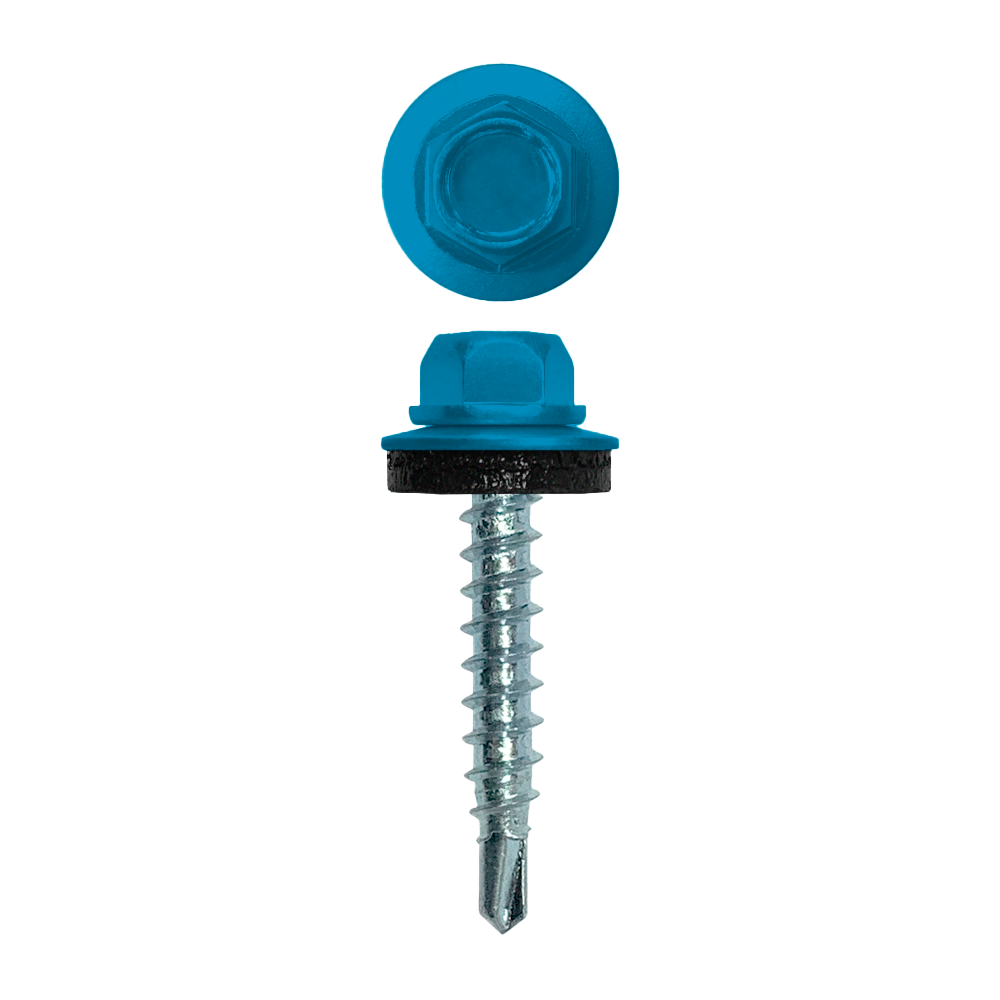 Саморез кровельный 4,8х29 (250шт) сверло №1 RAL 5015