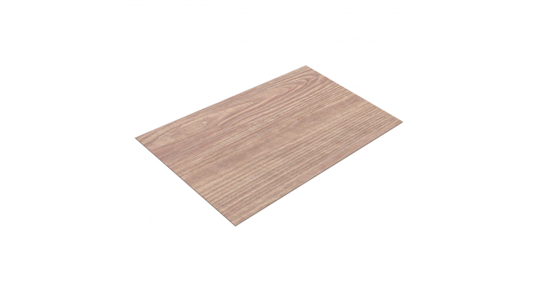 Плоский лист 0,45 Print Elite White Wood TwinColor