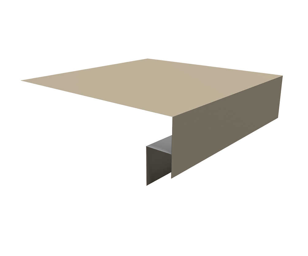 Планка околооконная сложная 200х50х18 (j-фаска) 0,45 Drap TX RAL 1015 светлая слоновая кость (2м)
