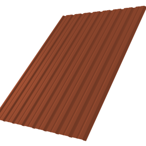 Профнастил С10B 0,5 Velur X RAL 8004 терракота