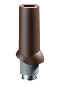 Выход вентиляционный Docke Premium изолированный 125/500 тёмно-коричневый