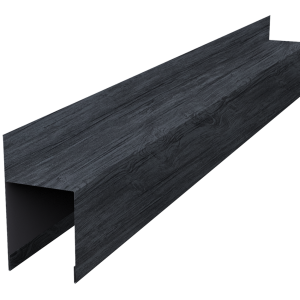 Планка опорная составная внешняя для забора жалюзи Palermo 0,45 Print Premium Grey Wood TwinColor (2,5м)