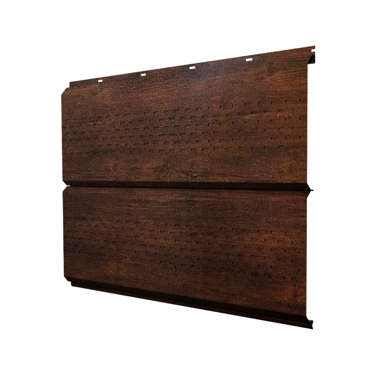 Софит ЭкоБрус new c перфорацией 0,45 Print-Double Premium Cherry Wood Dark F