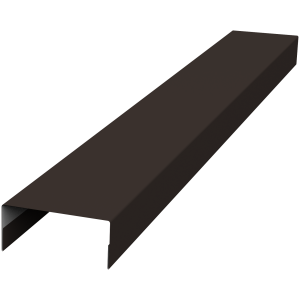 Крышка 30х15 жалюзи Texas 0,5 Satin Matt TX RR 32 темно-коричневый (2,5м)
